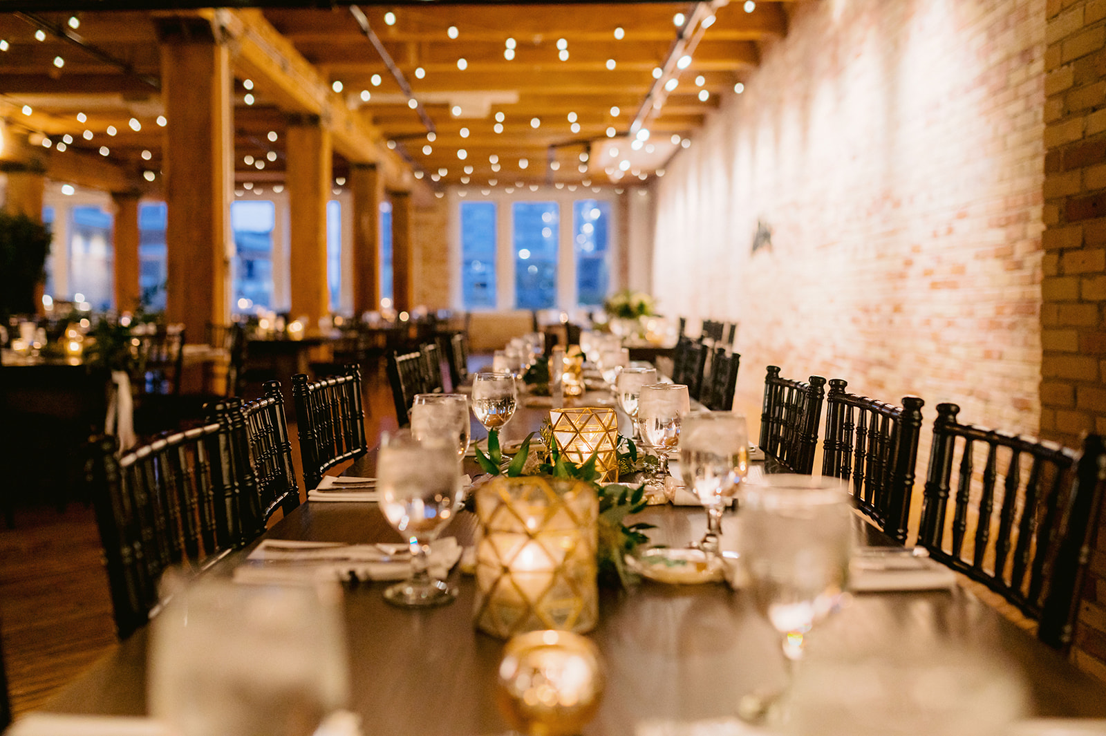 The 10 Best Wedding Venues in Chicago: Romantic wedding reception setup in Cafe Brauer